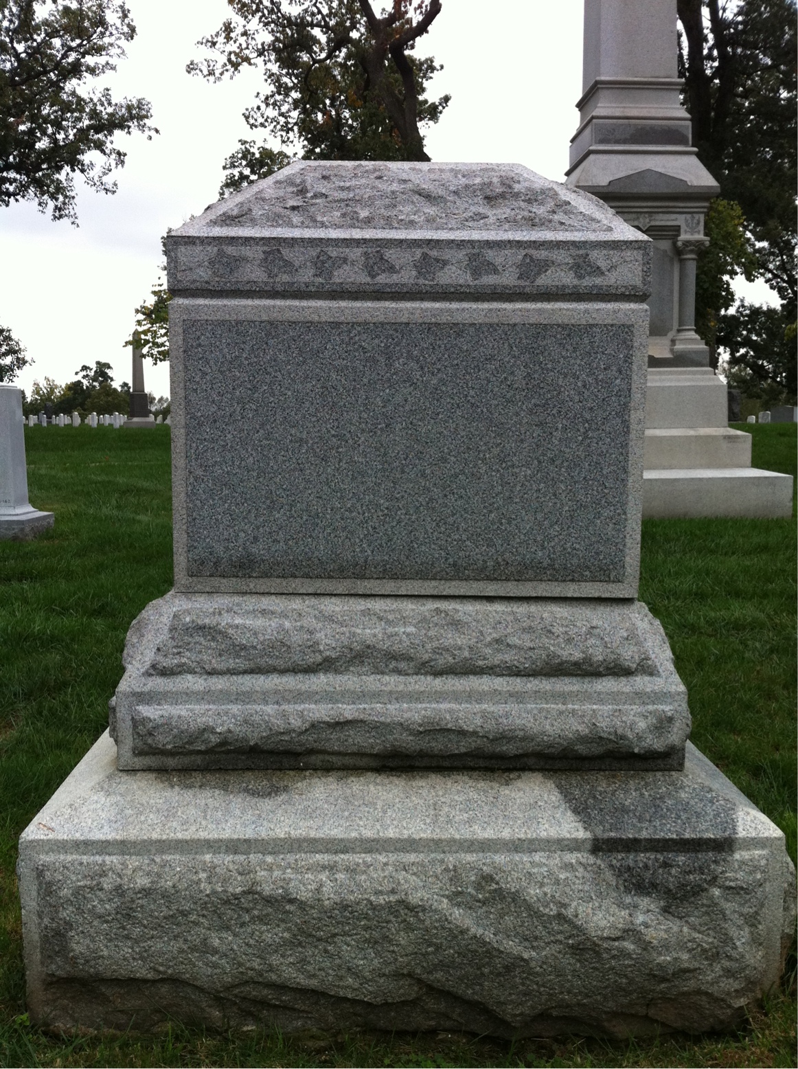 Back of headstone — Maude Andrus