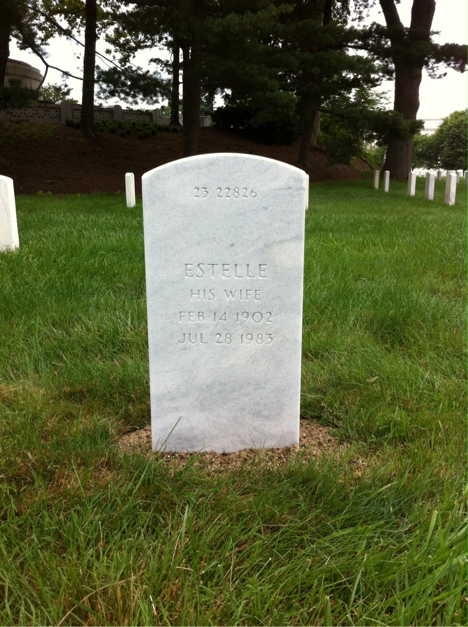 Back of headstone — John Moore