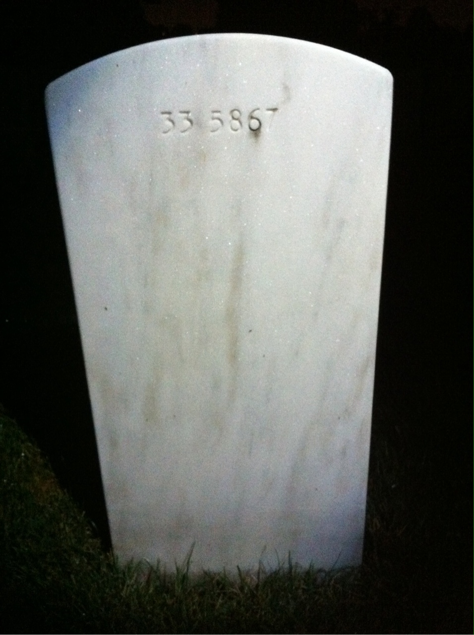 Back of headstone — Susie Auslund