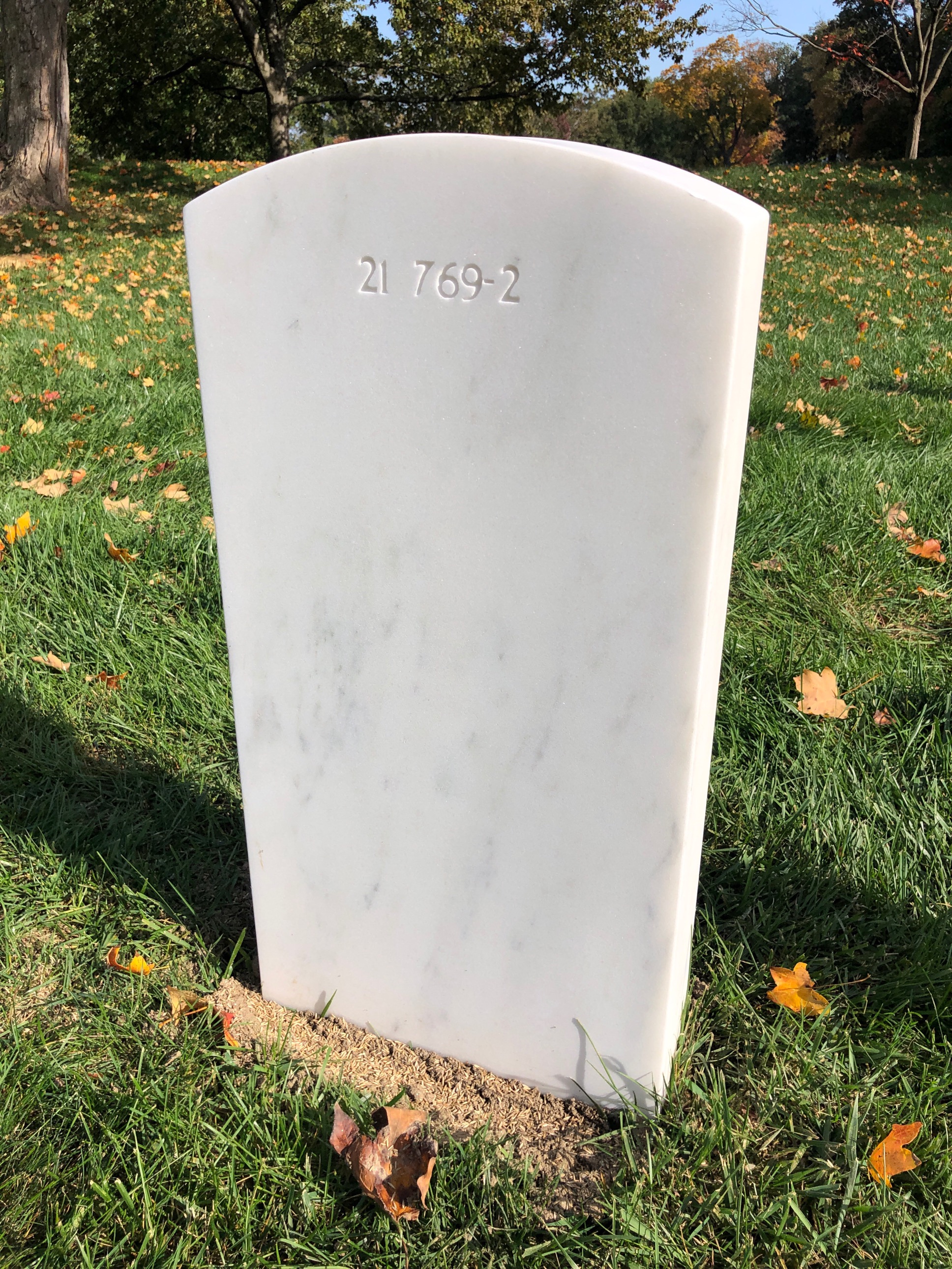 Back of headstone — Ruth Anderson
