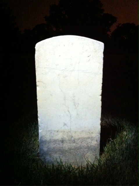 Back of headstone — Timothy Monohan