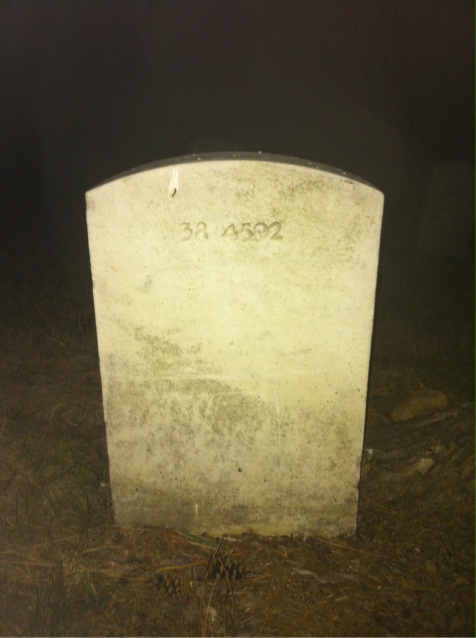 Back of headstone — William J Gibson