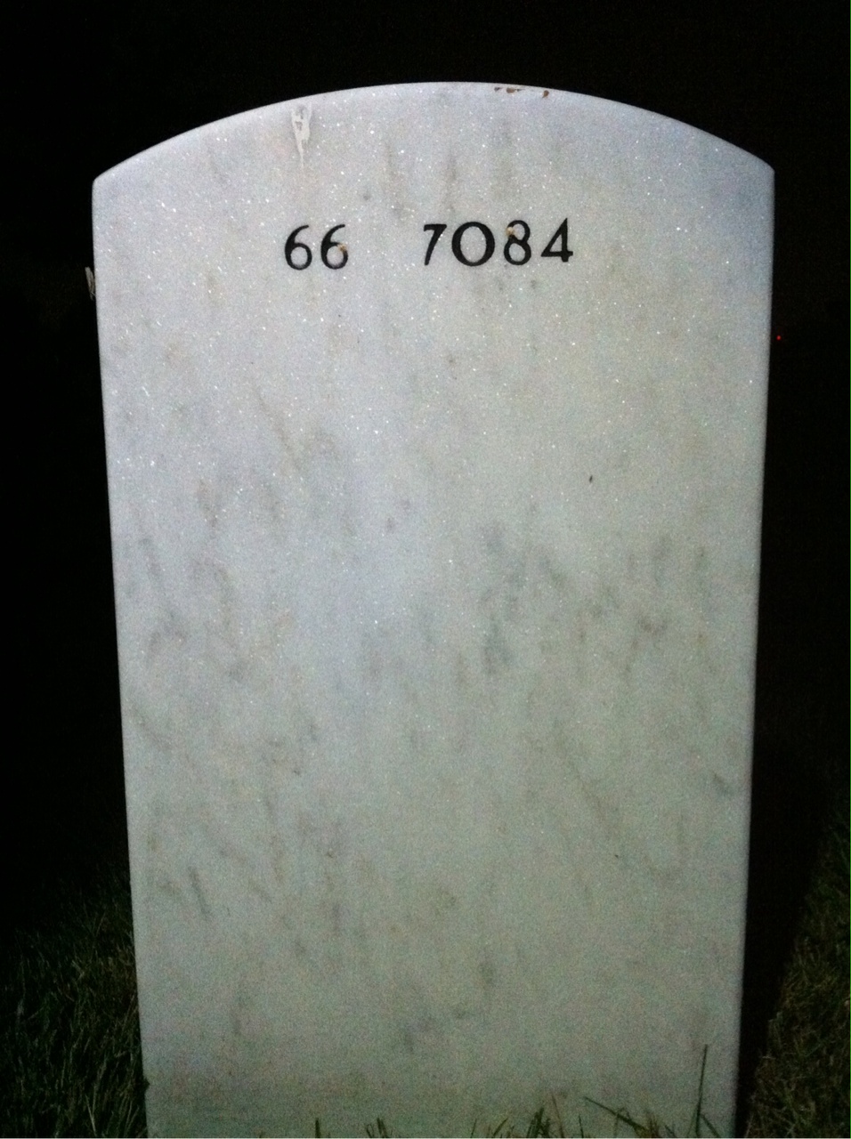 Back of headstone — Gary Hintz