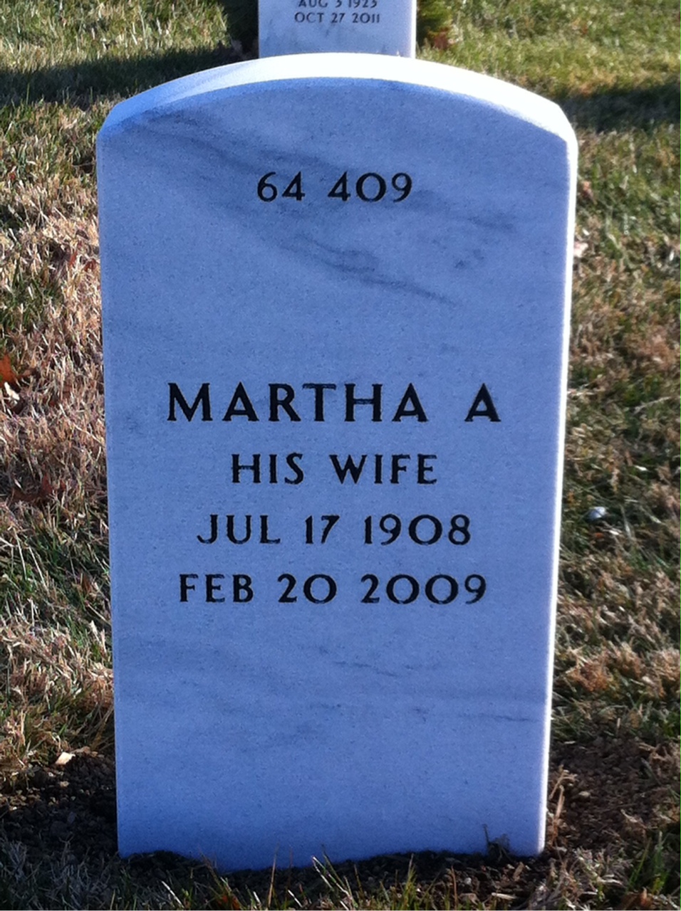 Back of headstone — Edward Long