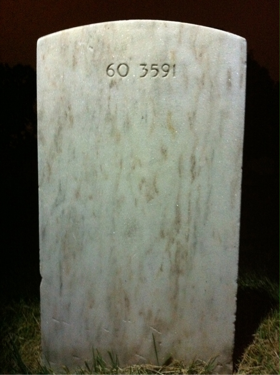 Back of headstone — Ingeborg Moore