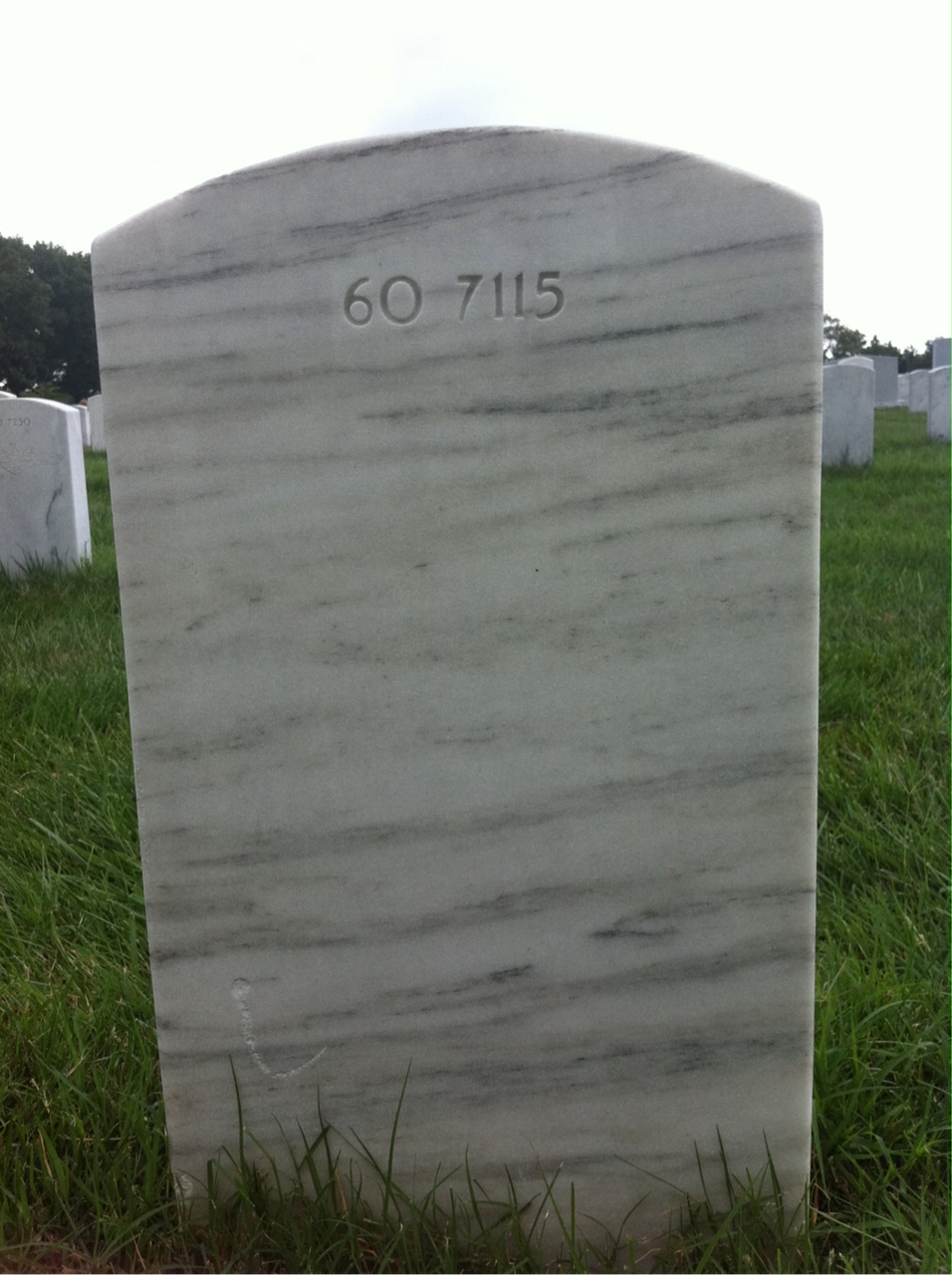 Back of headstone — Ezekiel Cunningham