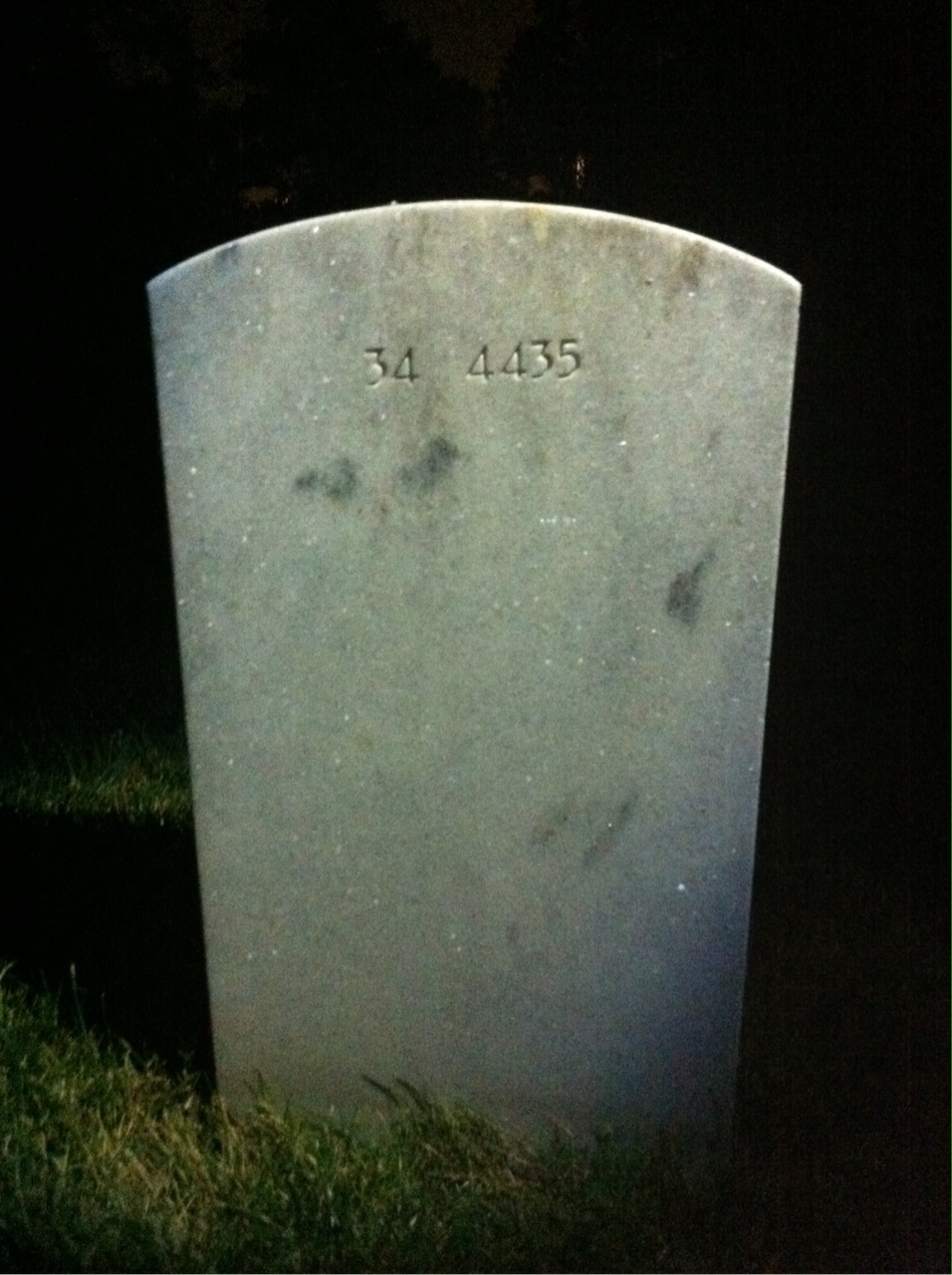 Back of headstone — Janis Bailey