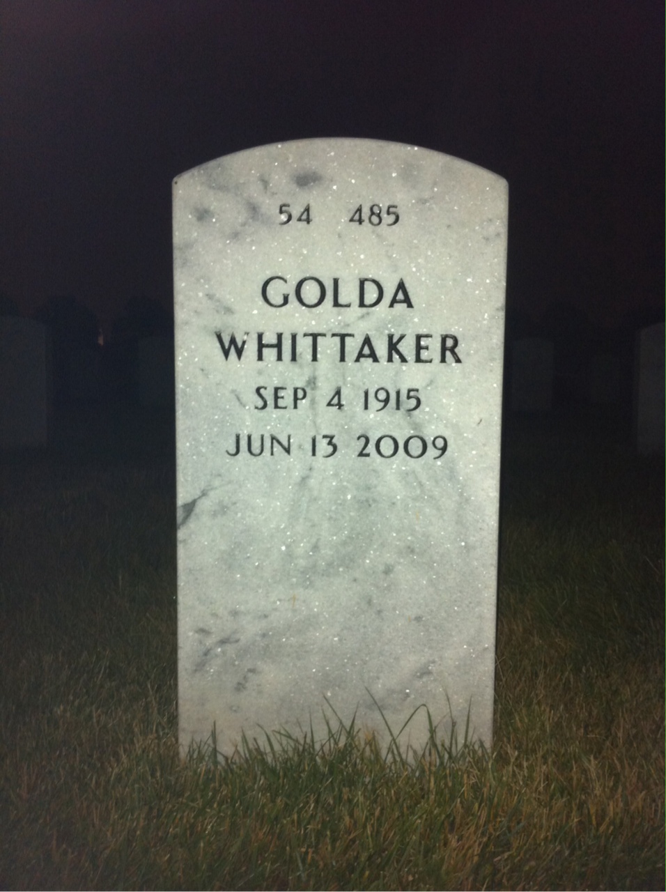 Back of headstone — Charles Smith