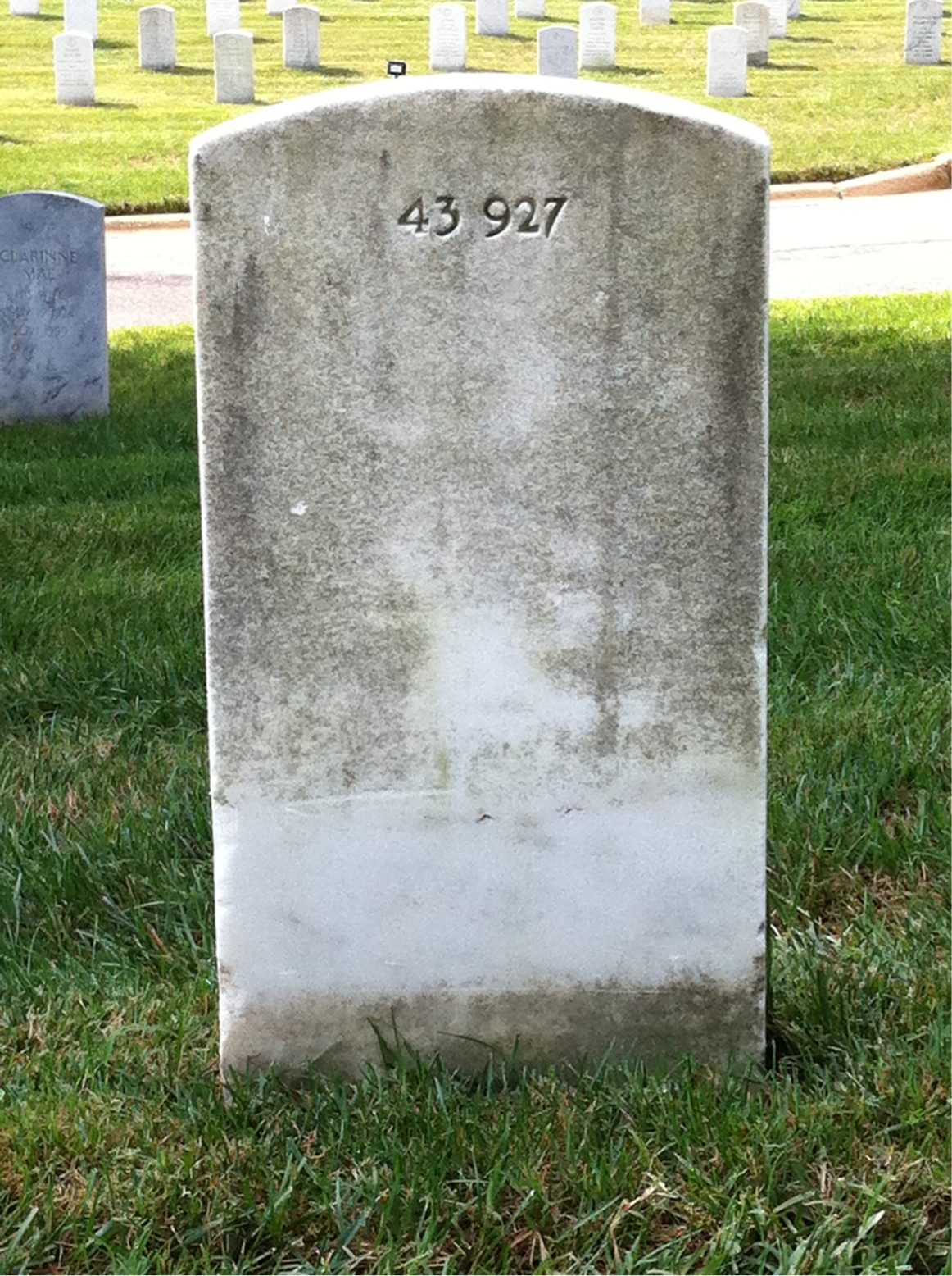 Back of headstone — Frank Mckenna