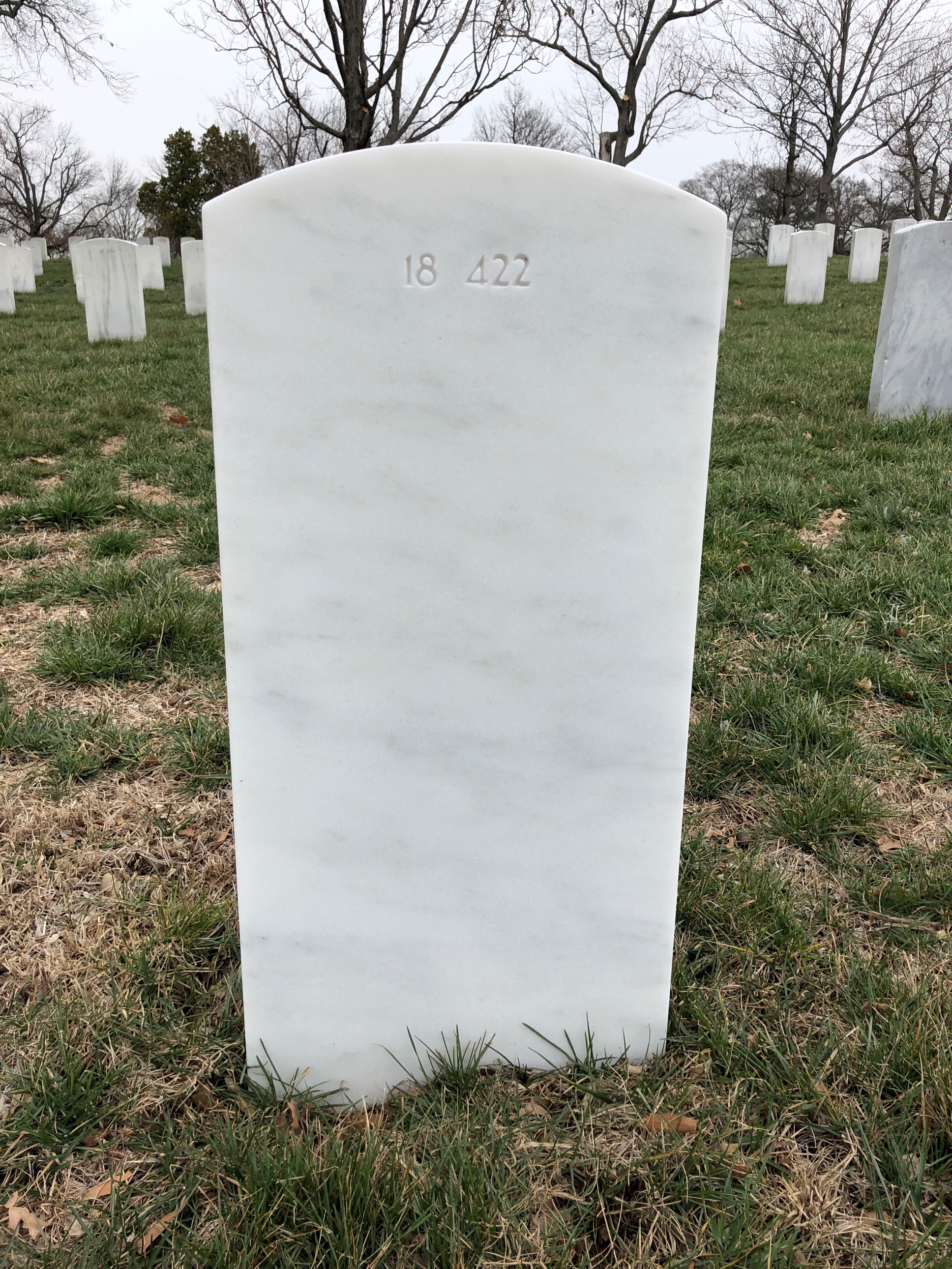 Back of headstone — John Moore
