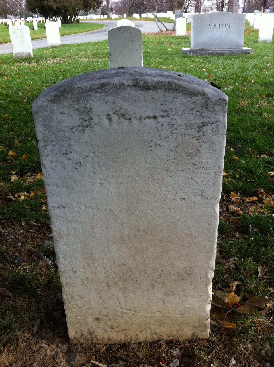 Back of headstone — James Mckay