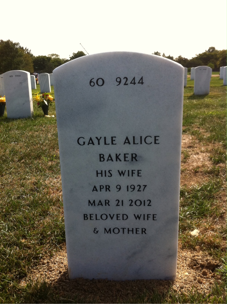 Back of headstone — Chauncy Haight
