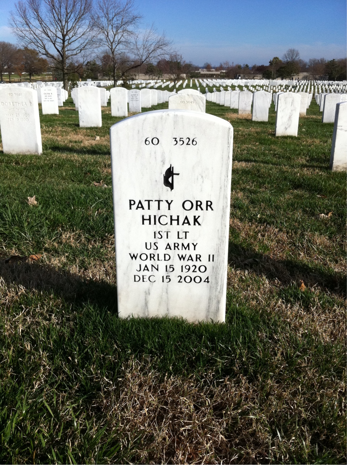 Back of headstone — Michael Hichak