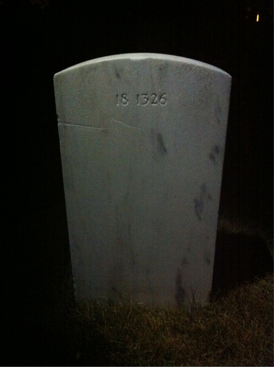 Back of headstone — Clemmie Atkinson