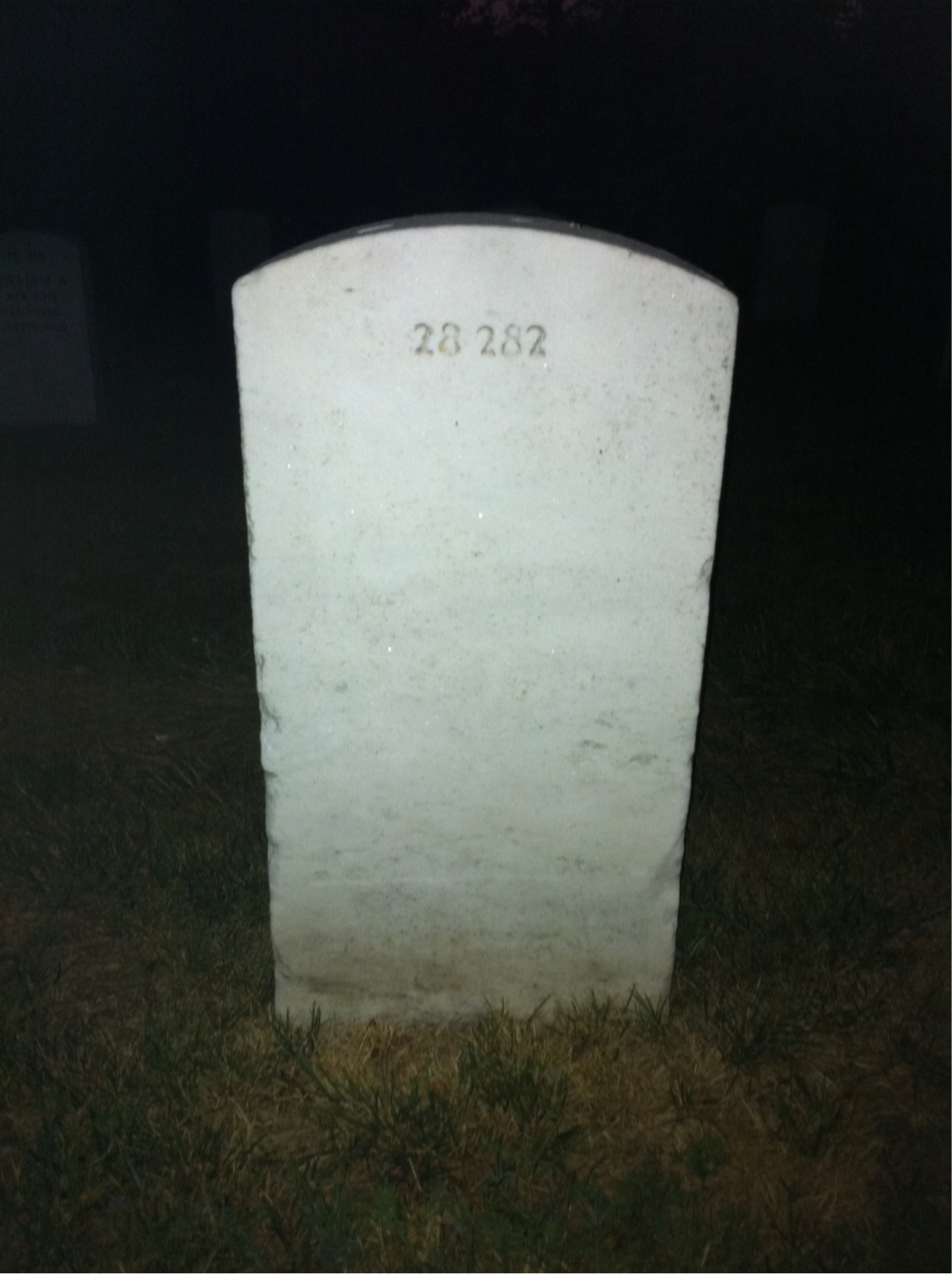 Back of headstone — Nellie Mount