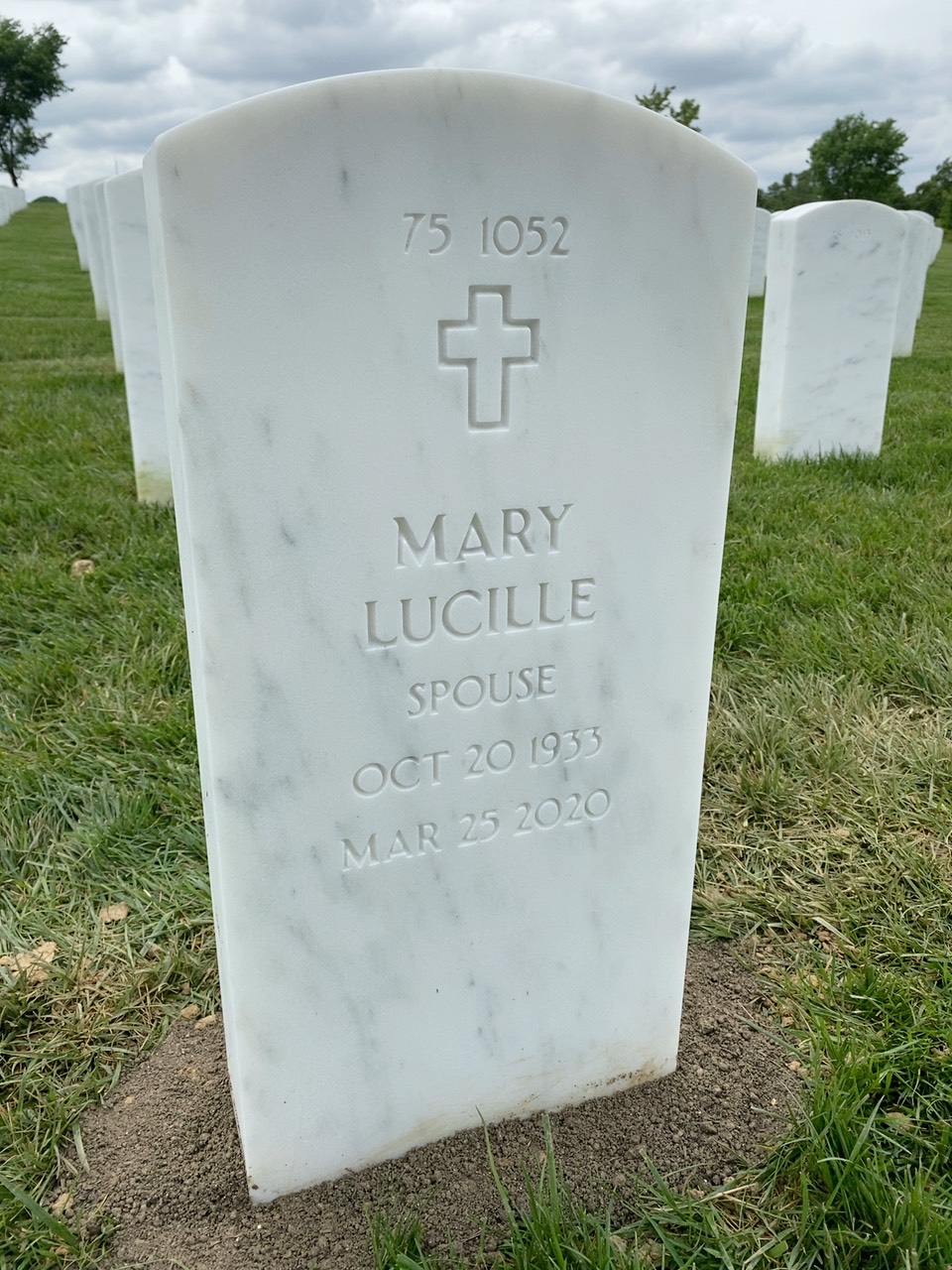 Back of headstone — Thomas Andrew York