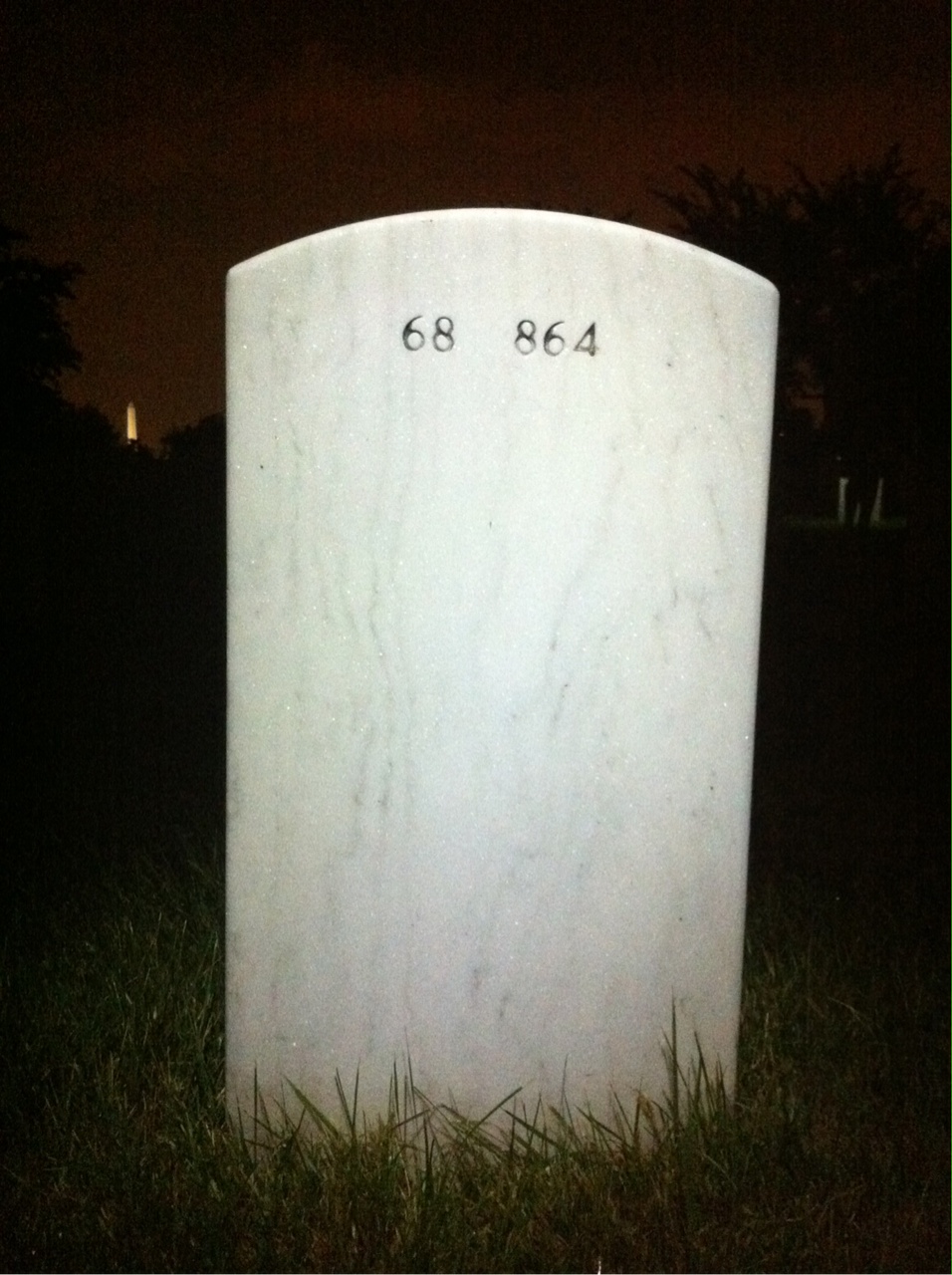 Back of headstone — Raymer Rhodes