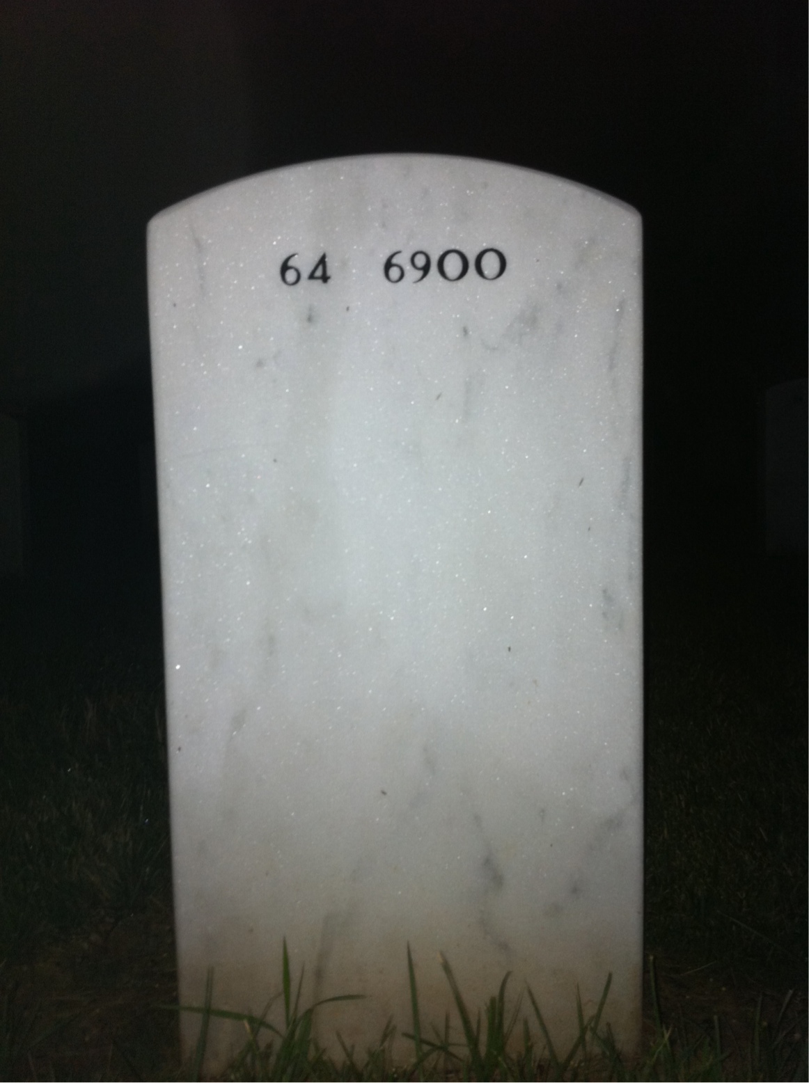 Back of headstone — Leonard Milgrim