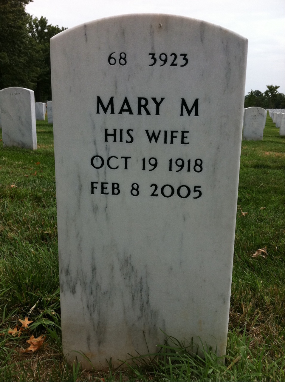 Back of headstone — Charles Salsgiver