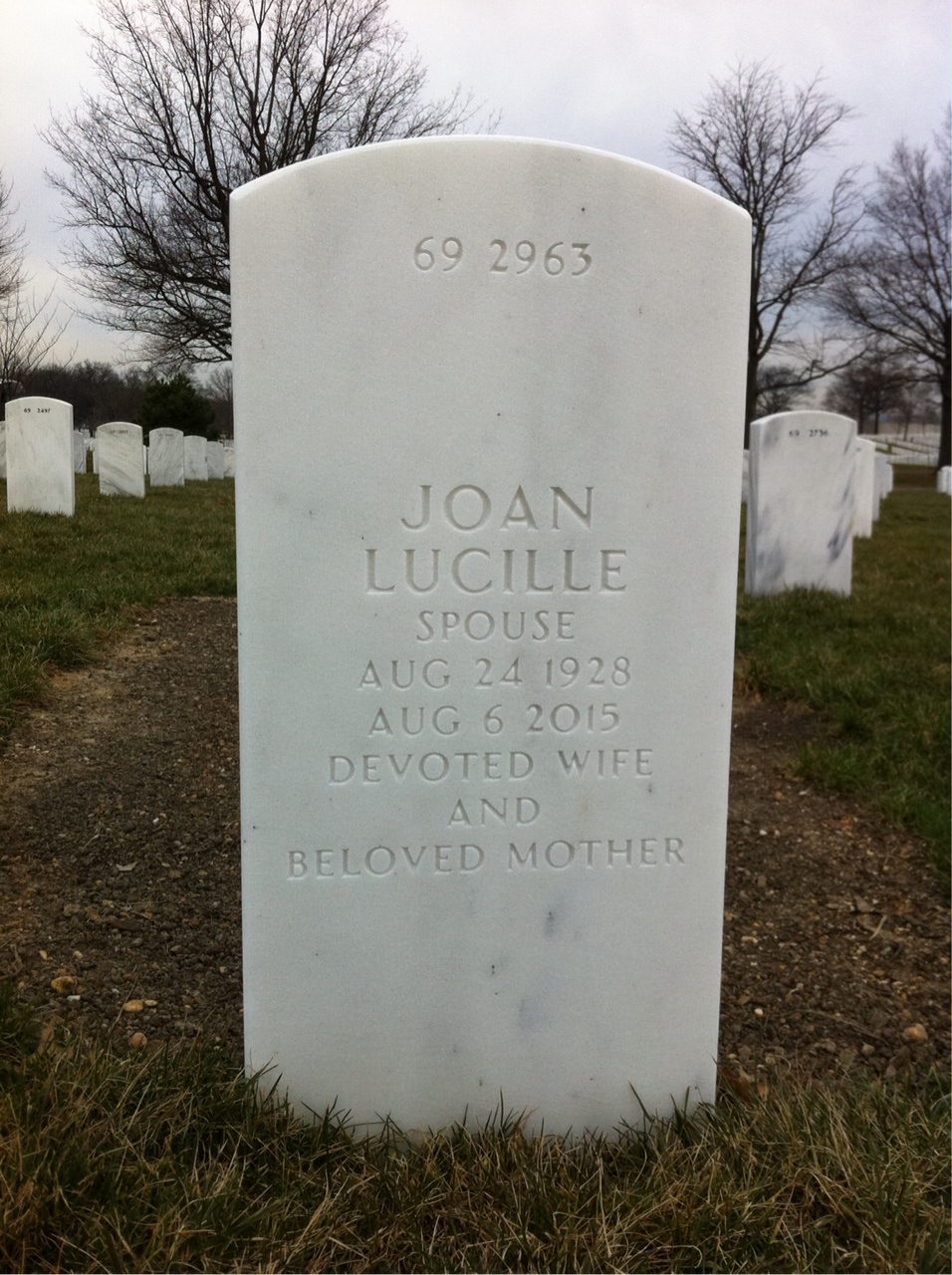 Back of headstone — George Theisen