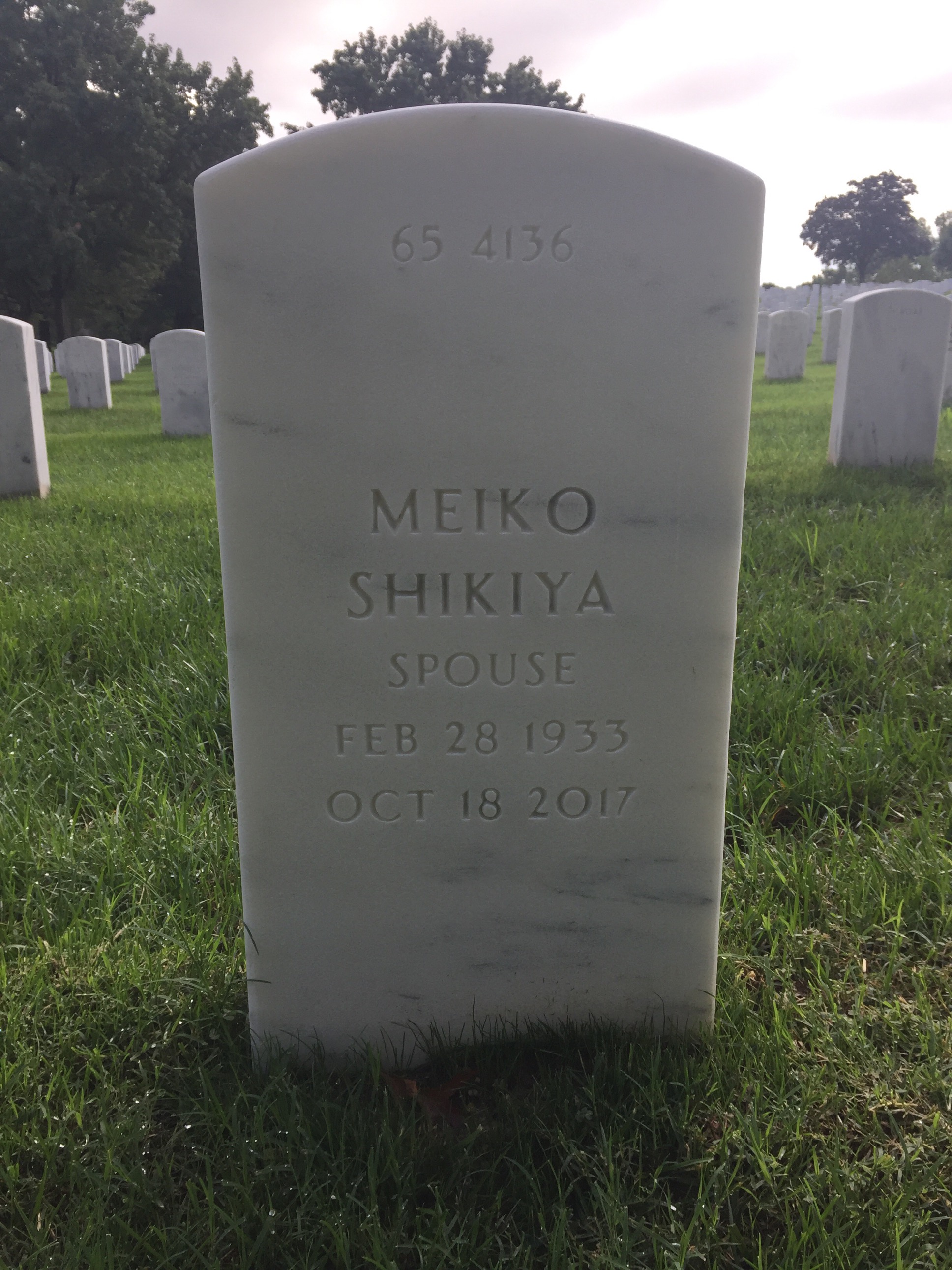 Back of headstone — Elmer Corbin