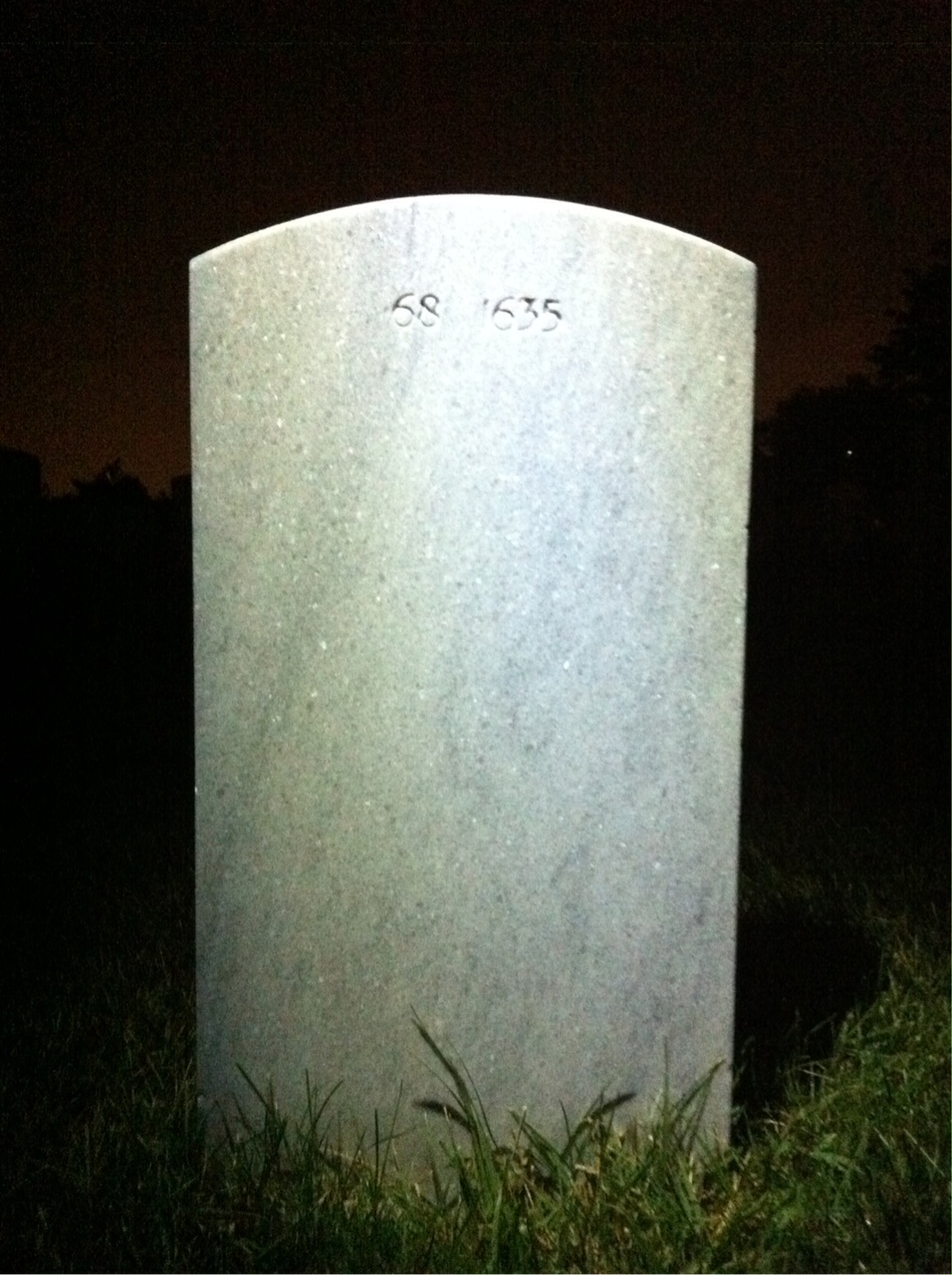 Back of headstone — Charles Bailey