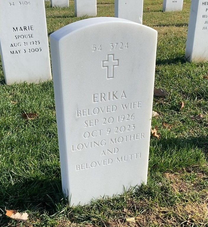 Back of headstone — Milton Yeomans