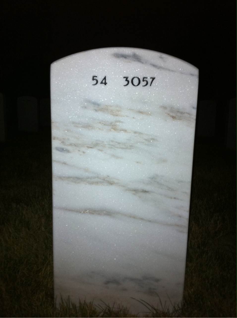 Back of headstone — Wilcliff Kiffe