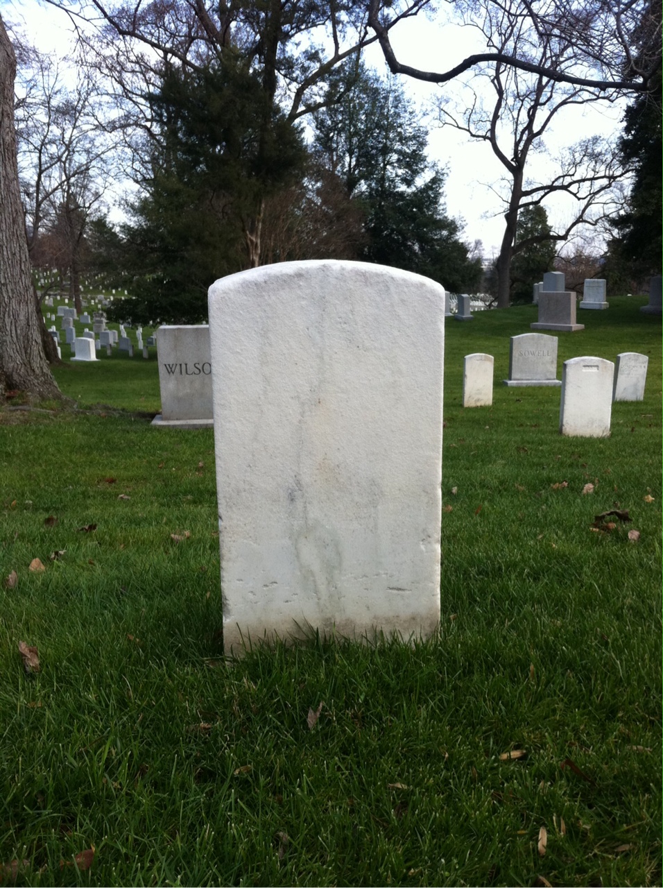 Back of headstone — Henry Andres