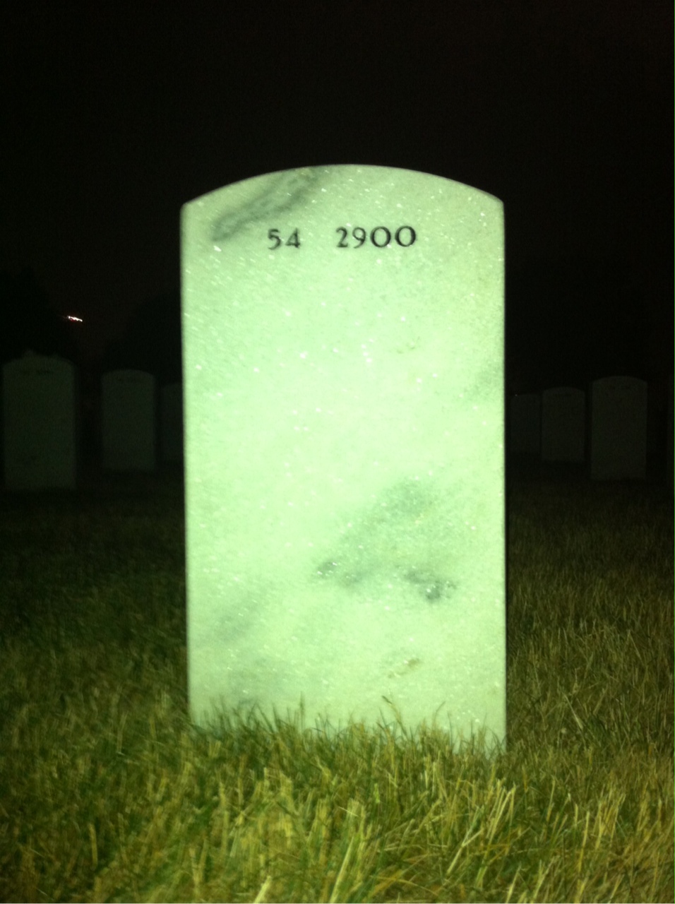 Back of headstone — John Maguire