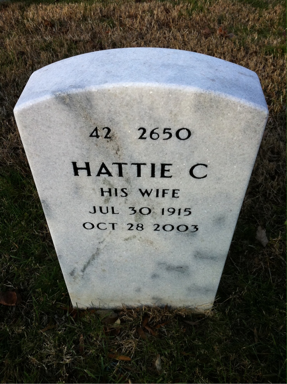 Back of headstone — George Boyd