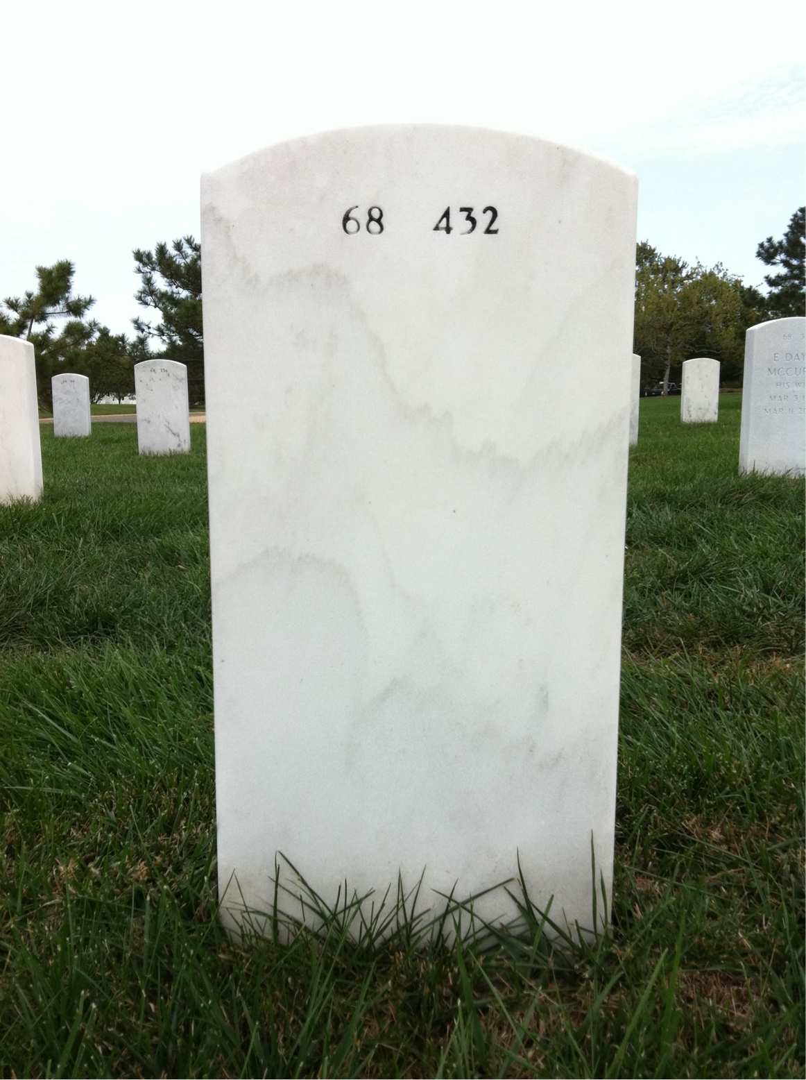 Back of headstone — Willie Hatter