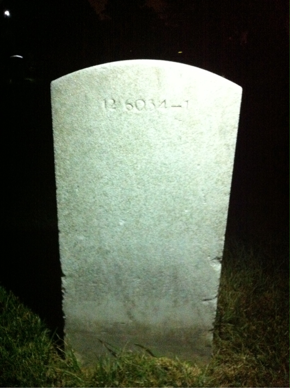 Back of headstone — Marie Anderson