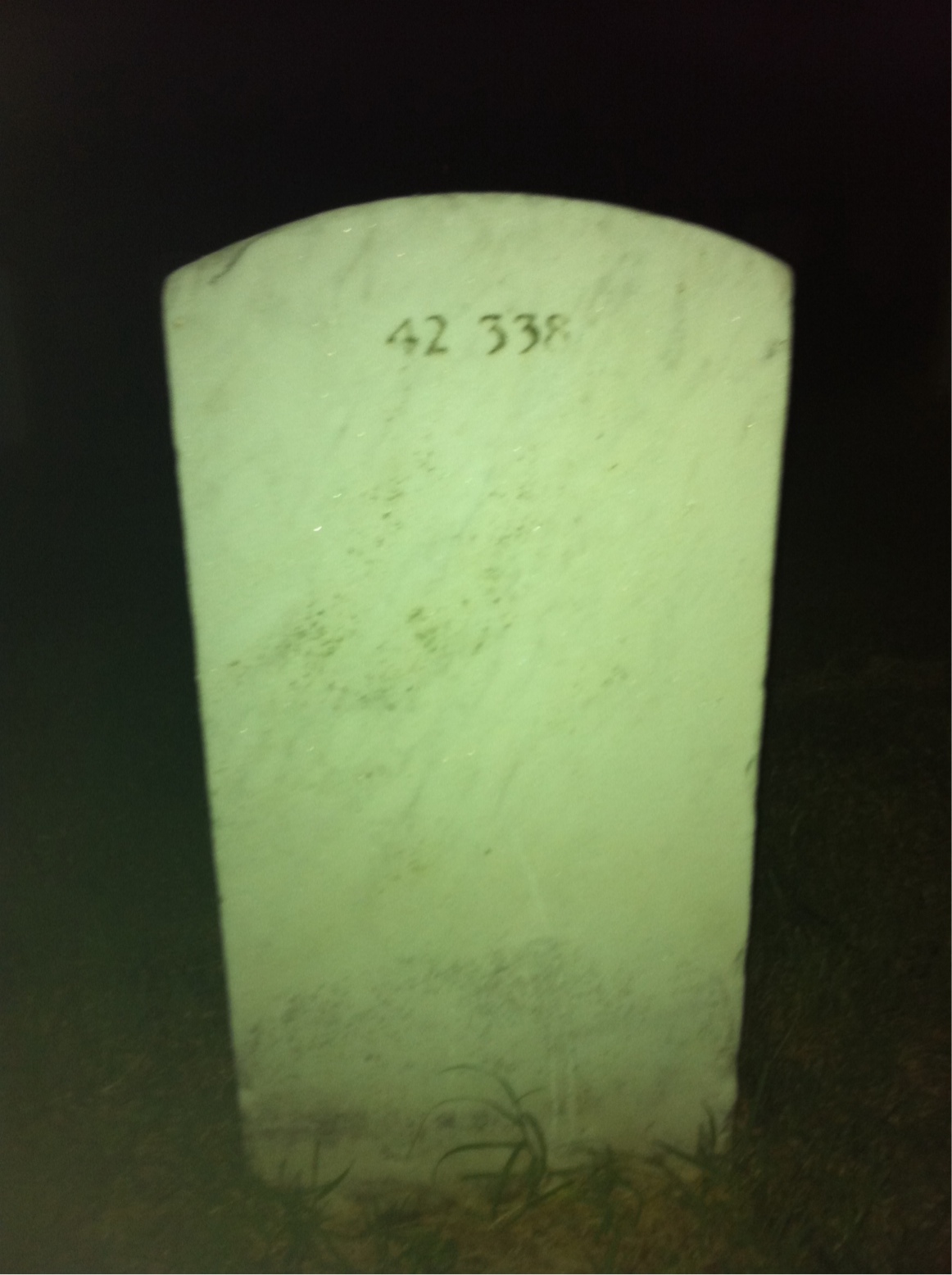 Back of headstone — Peter Cox