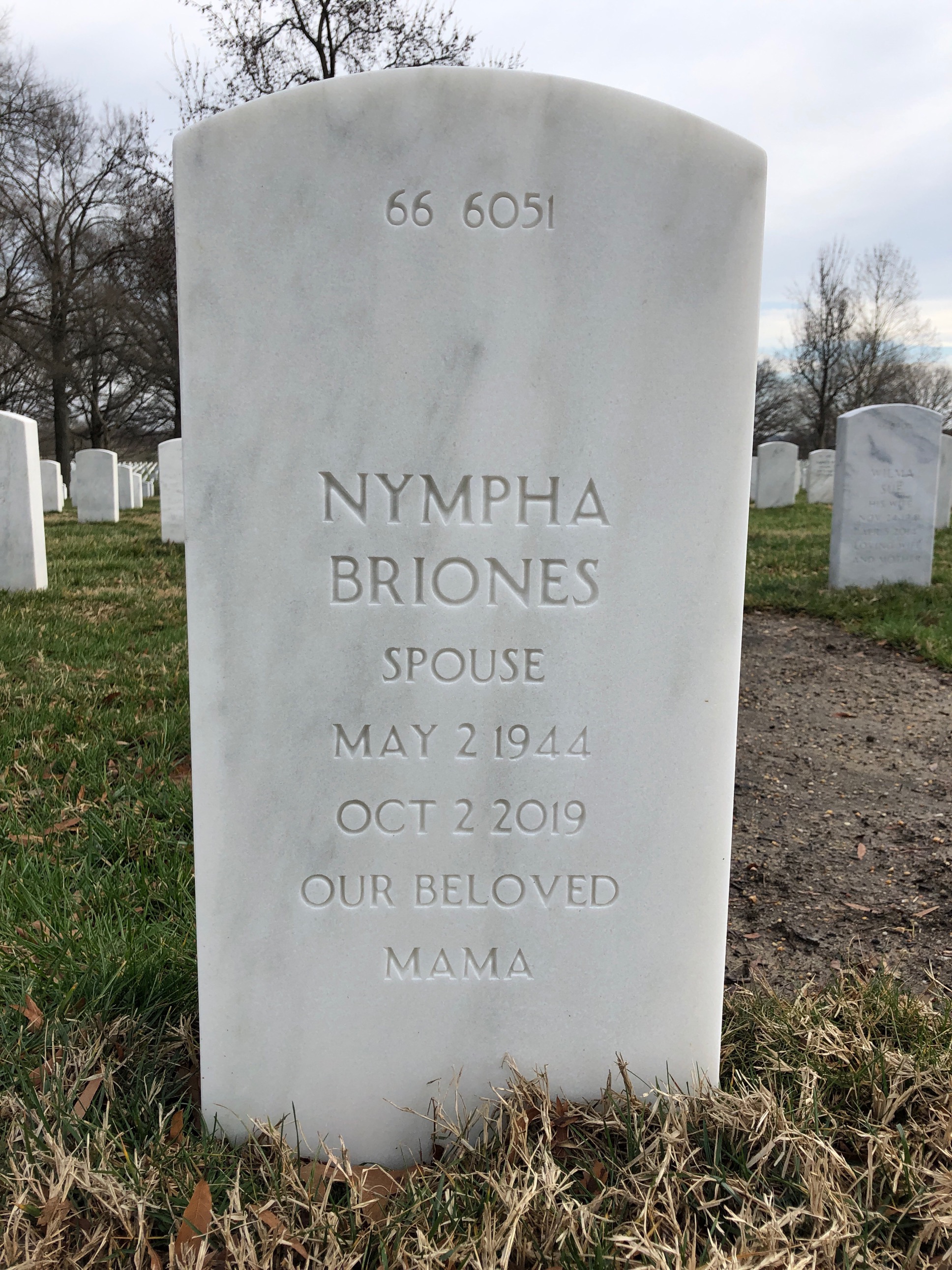 Back of headstone — Teofisto Conde Ricasata