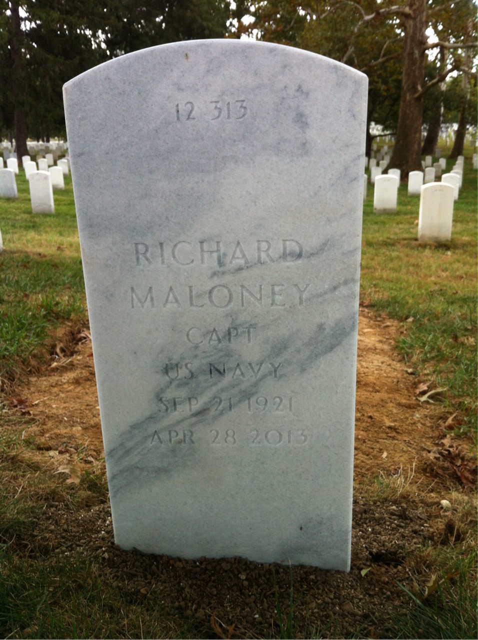 Back of headstone — Gertrude Maloney