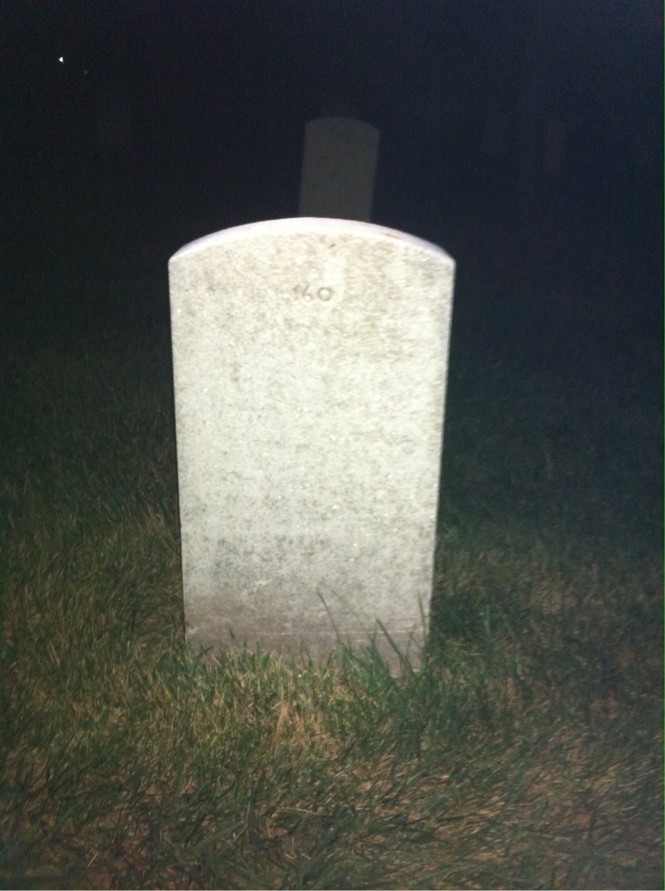 Back of headstone — Elwood Bailey