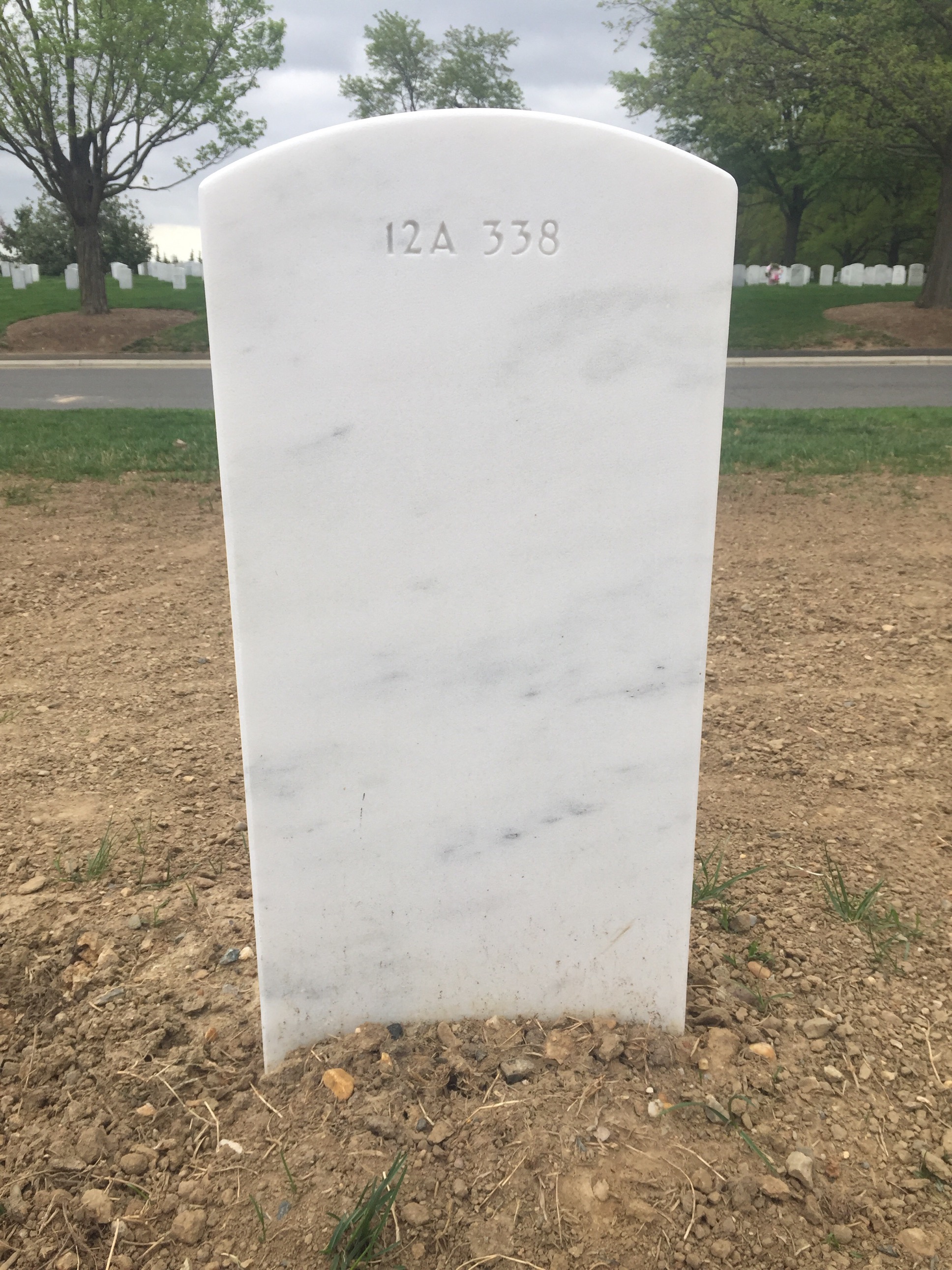 Back of headstone — Thomas J Lennon
