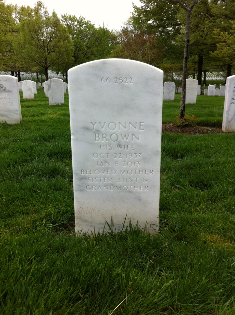 Back of headstone — Frederick Kelley
