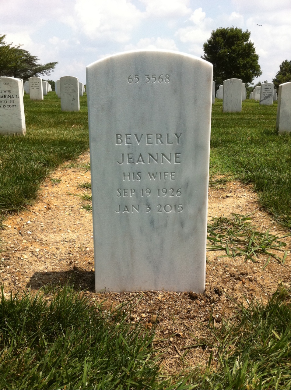 Back of headstone — James Murphy