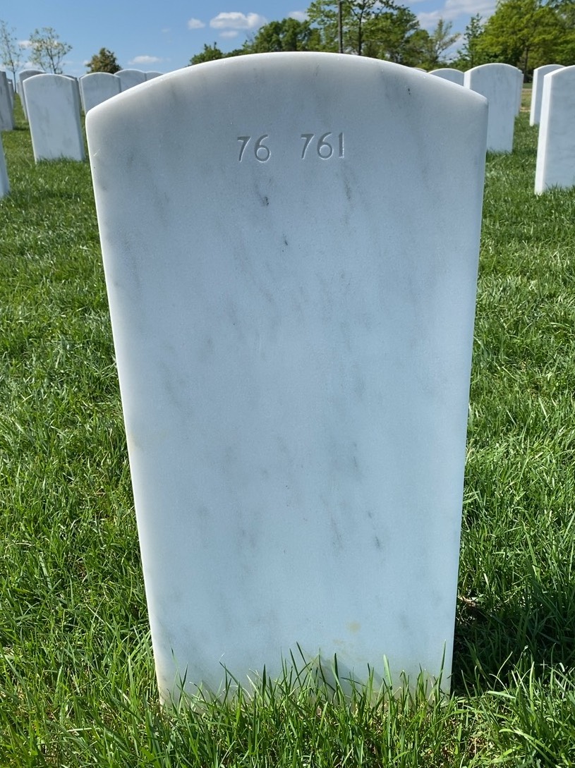Back of headstone — Joseph Mohr