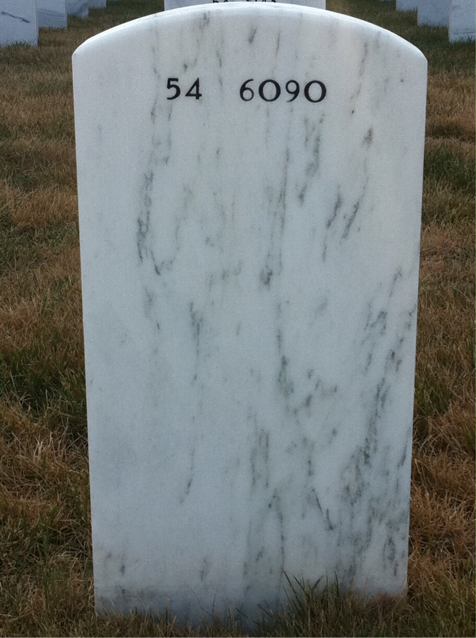 Back of headstone — Robert Brandau