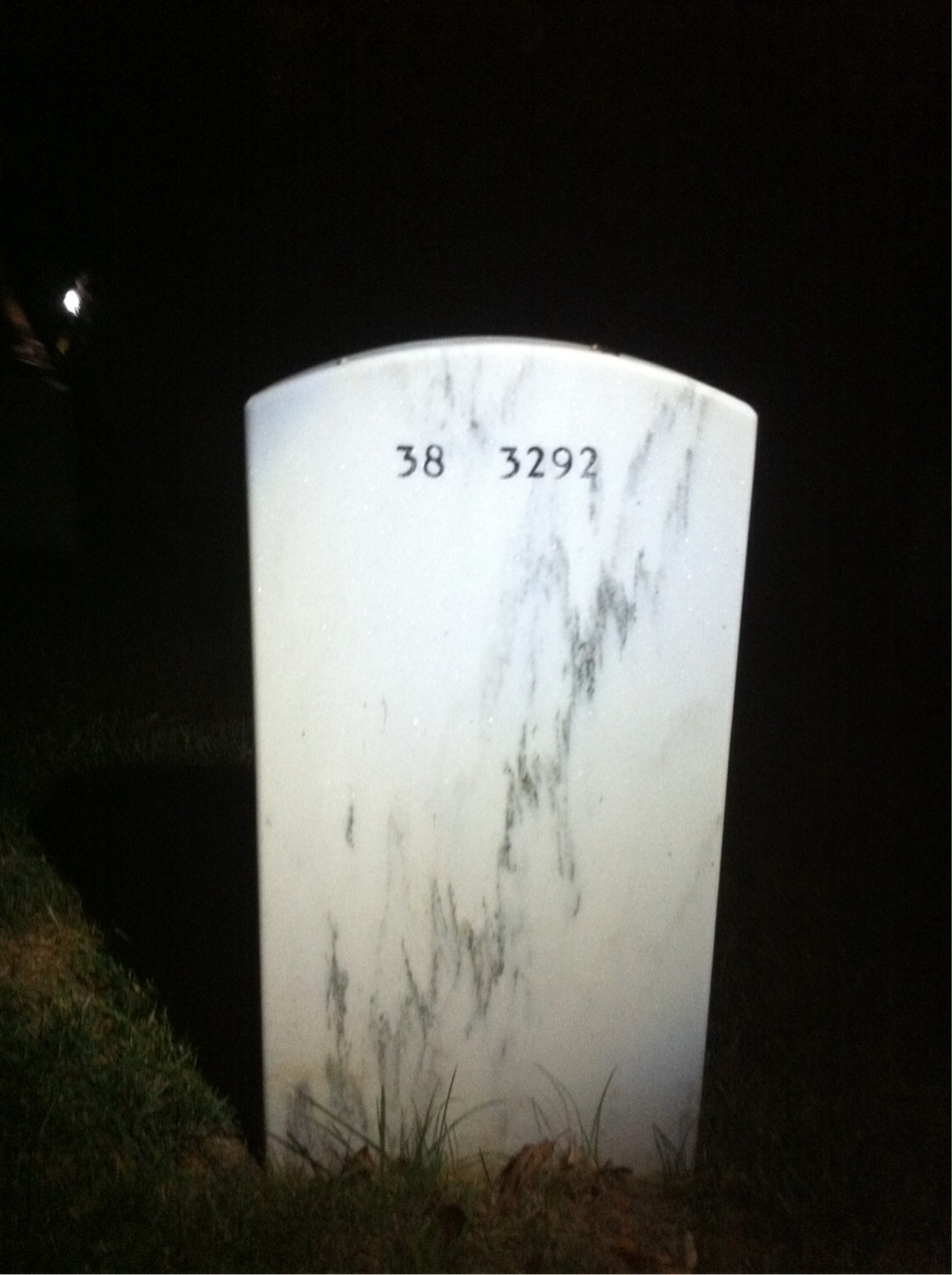 Back of headstone — Francis Phillips