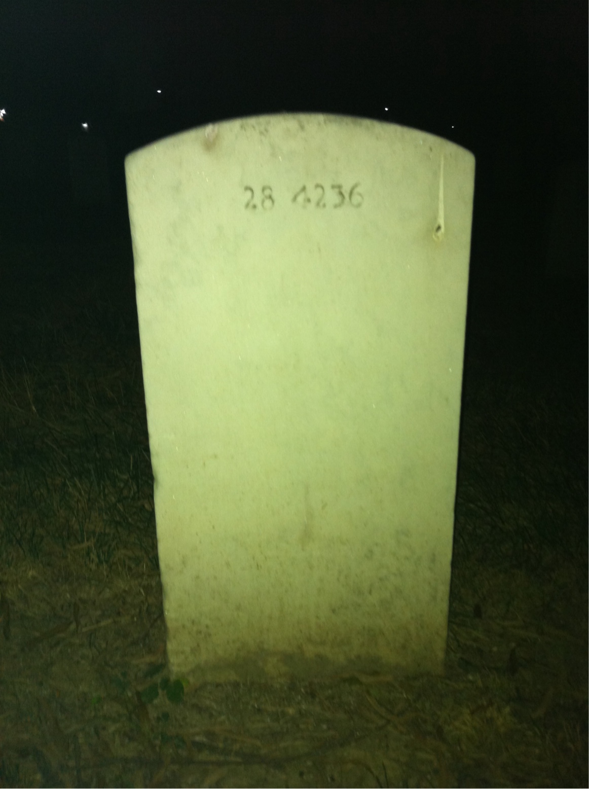 Back of headstone — Walter Barraclough