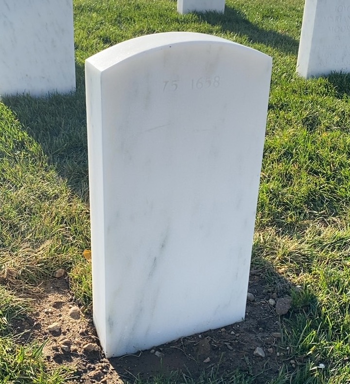 Back of headstone — Wayne Lee Smith