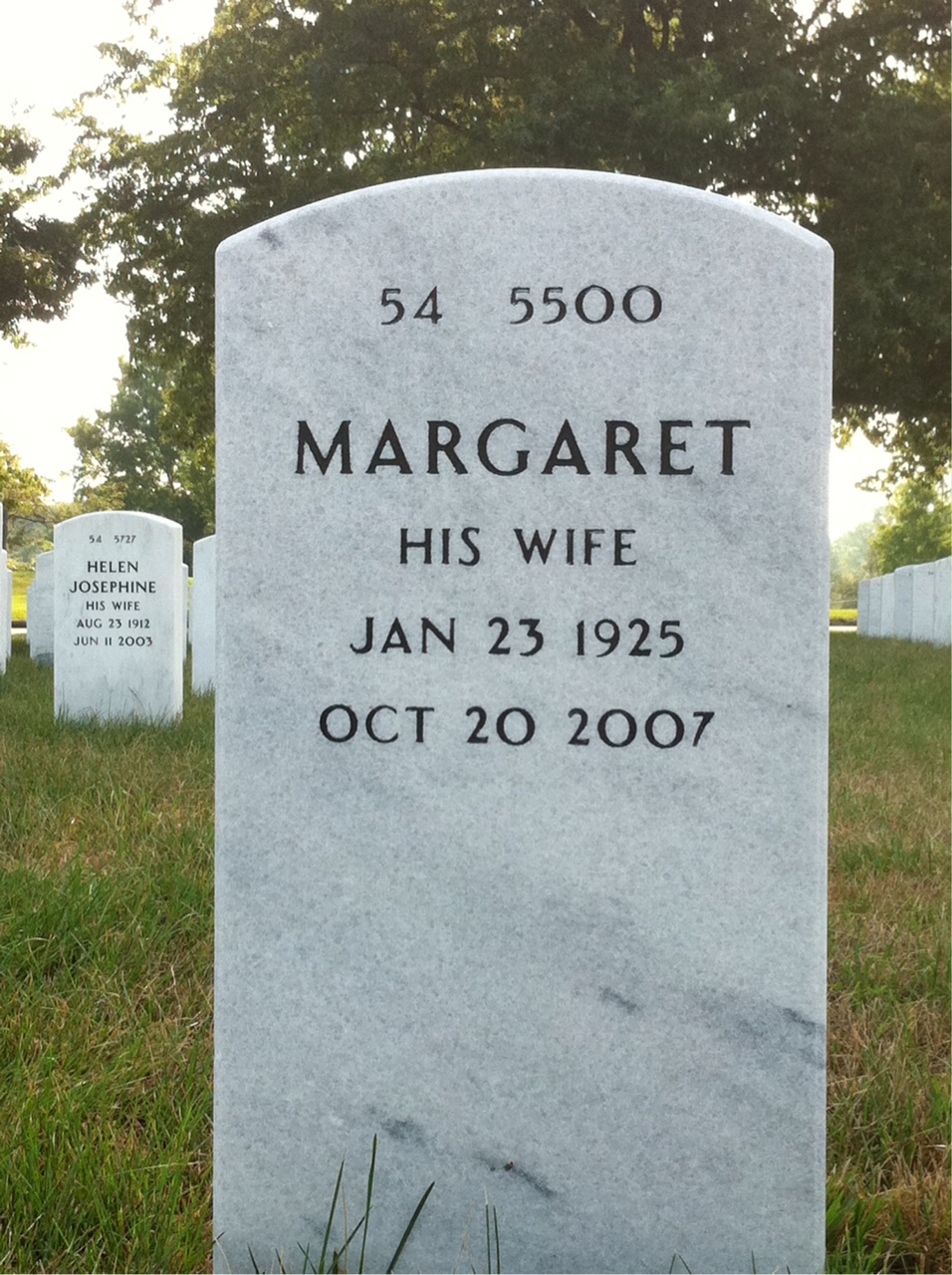 Back of headstone — Carl Harris