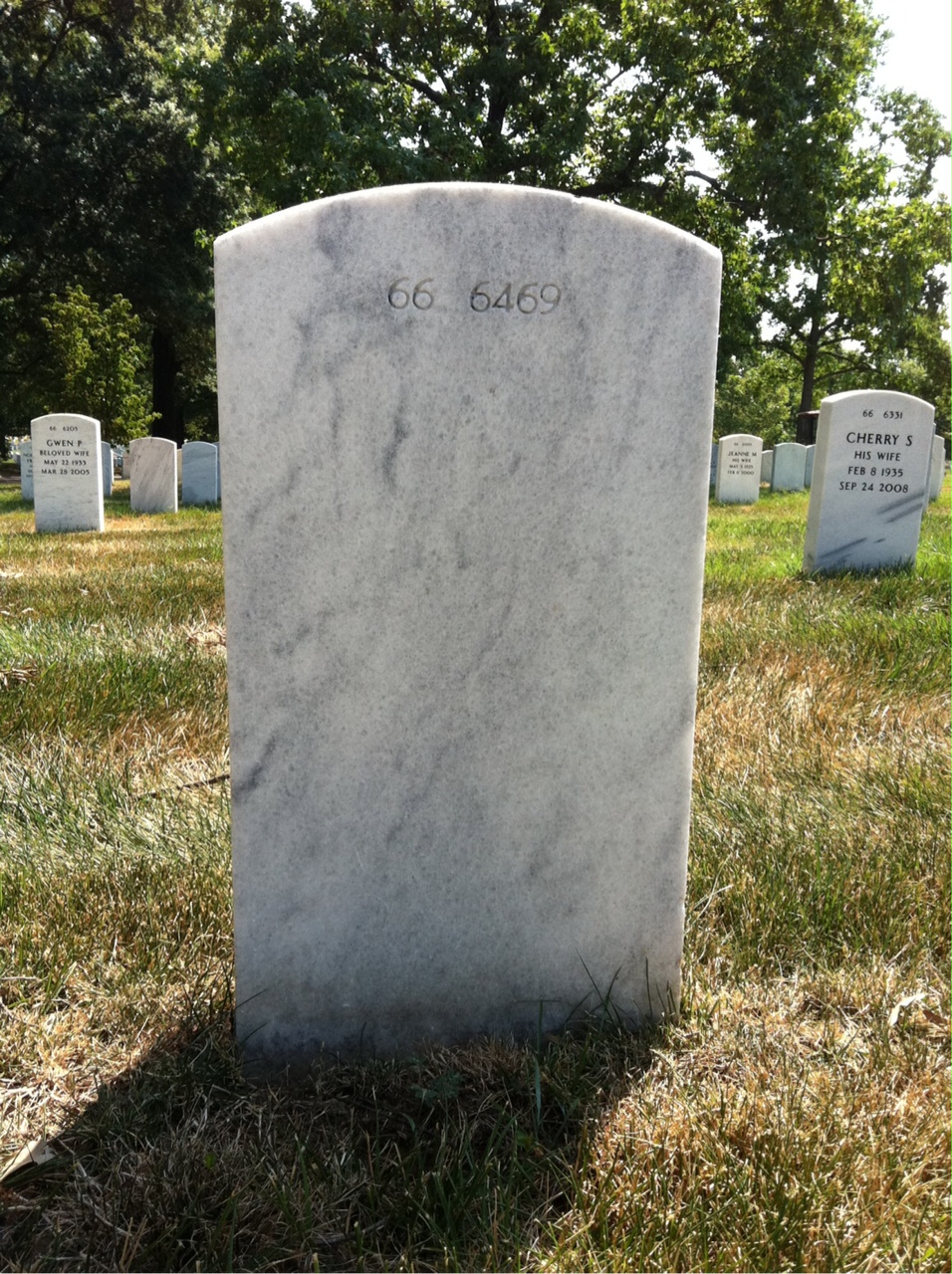 Back of headstone — Dennis Cunningham