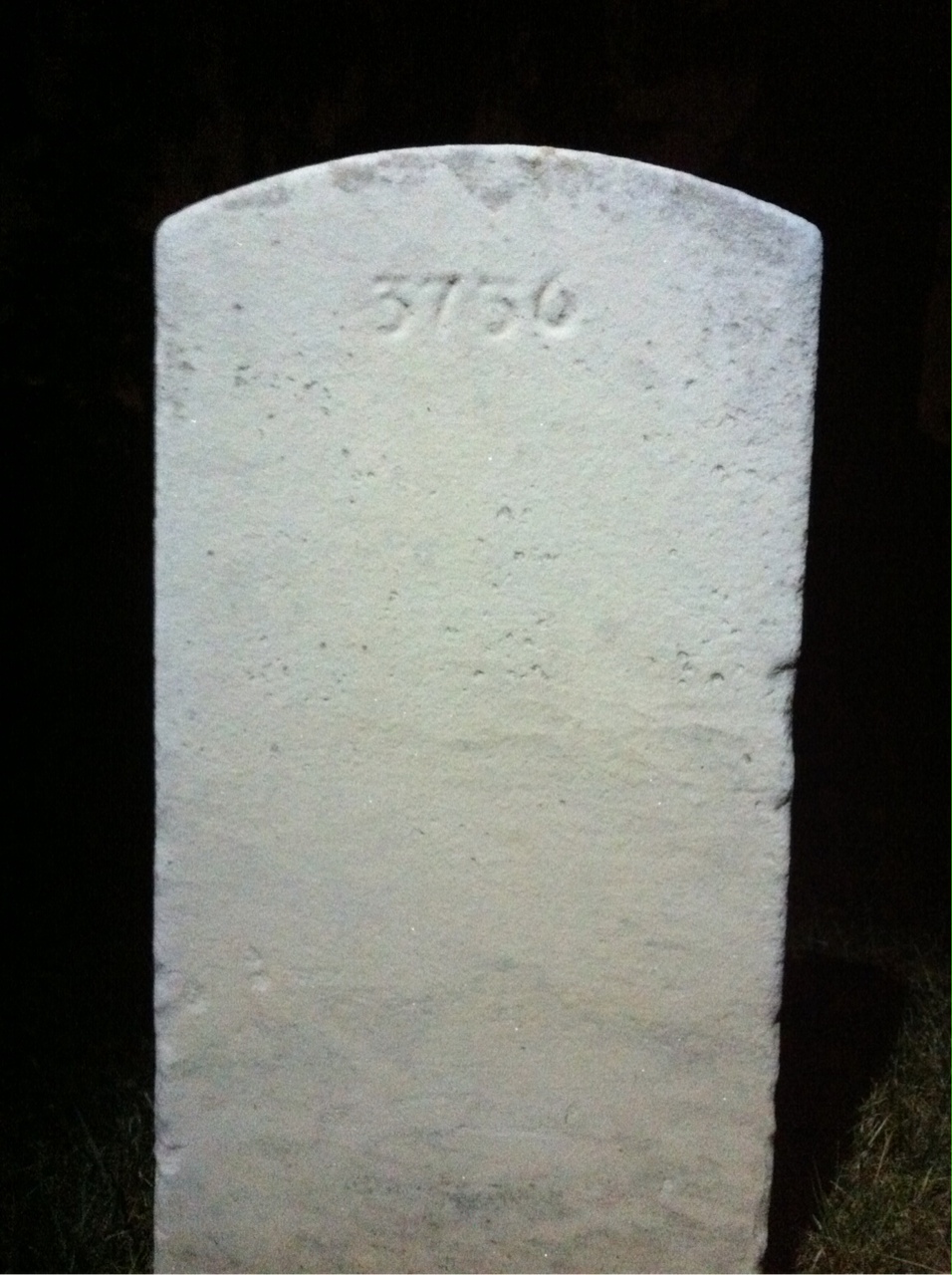 Back of headstone — John Elmore