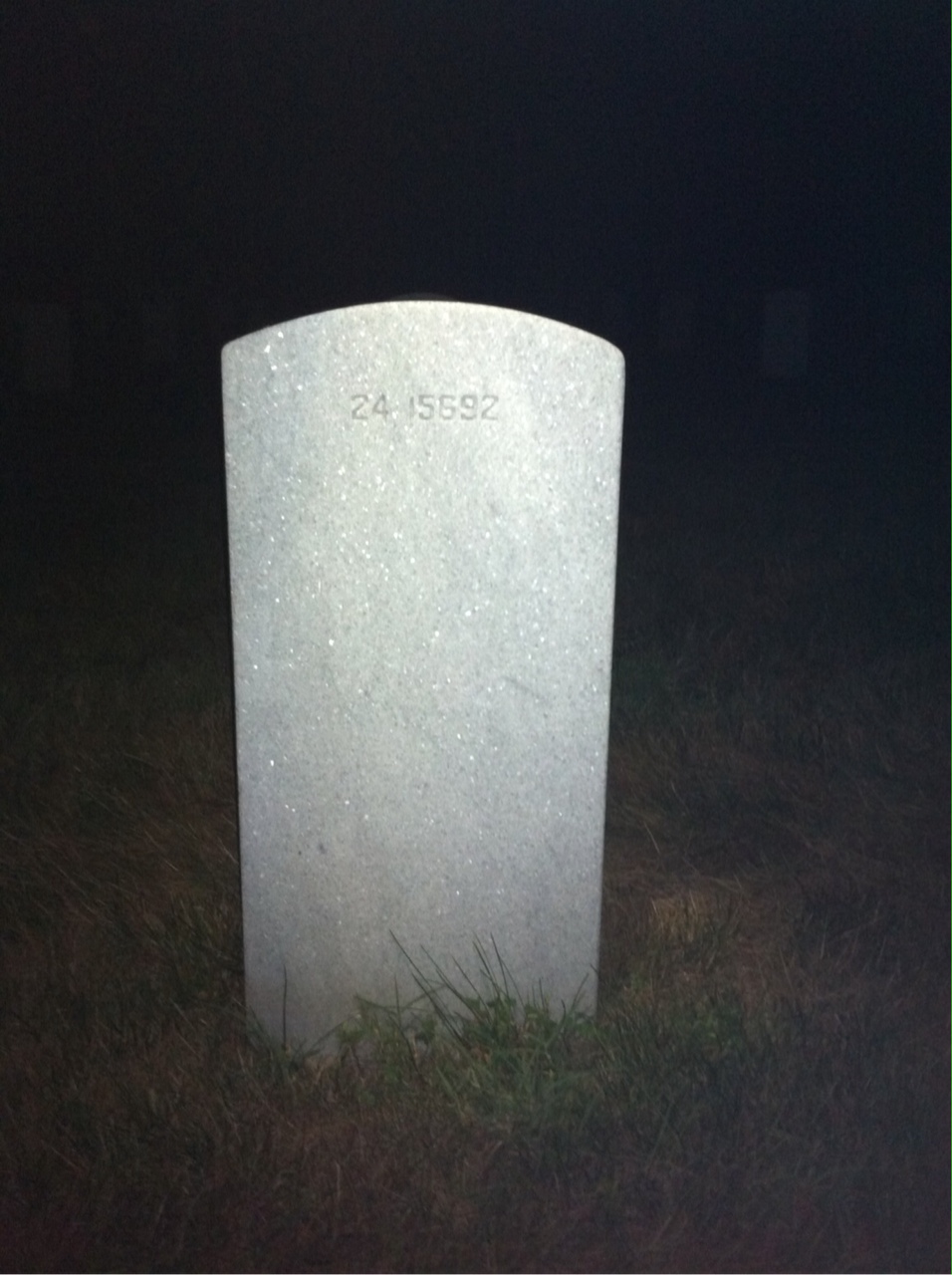 Back of headstone — Anthony Conroy