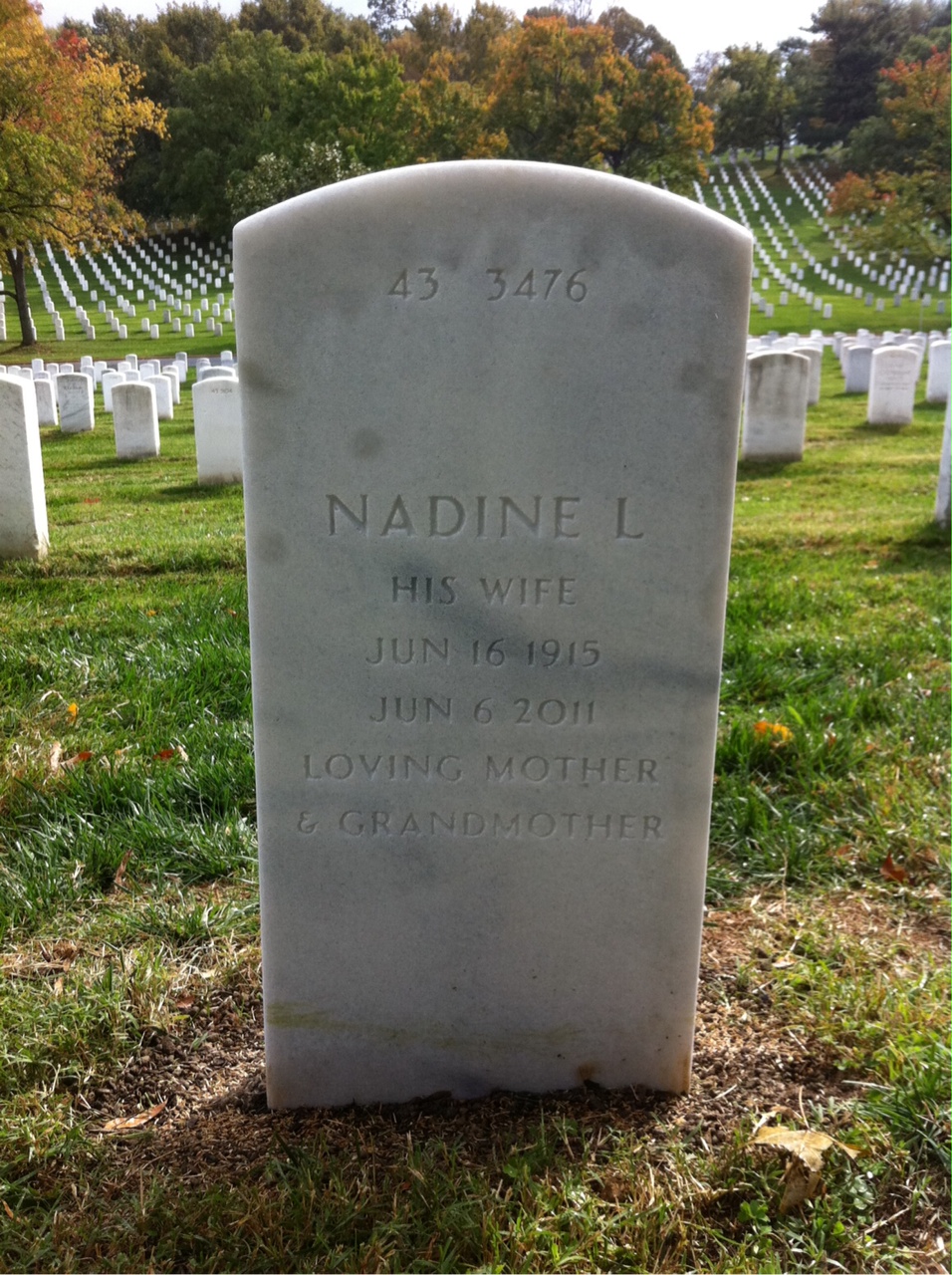 Back of headstone — Daniel Bigbee